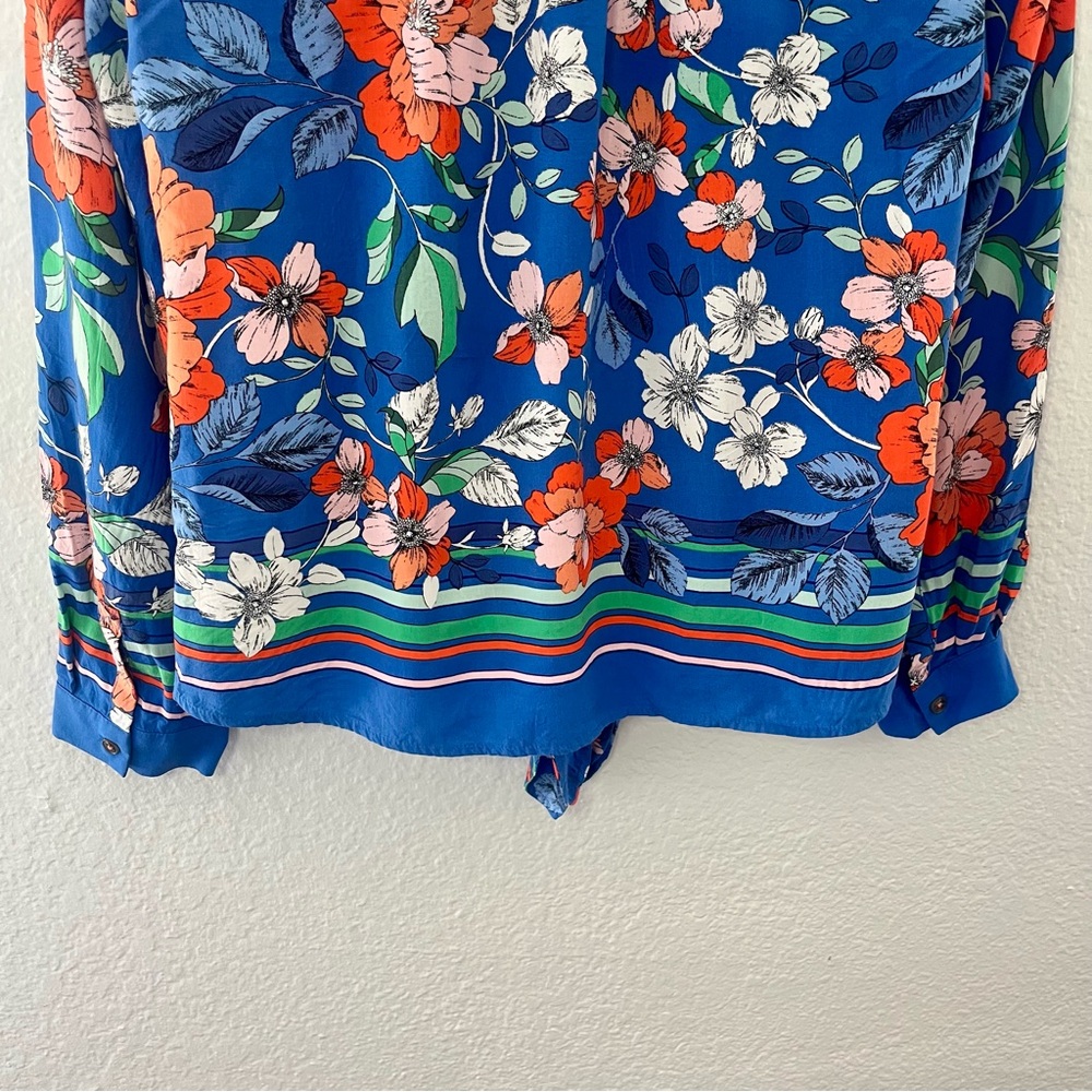 Anthropologie Maeve Elan Scarf Printed Blouse Size 6 - Picture 14 of 16